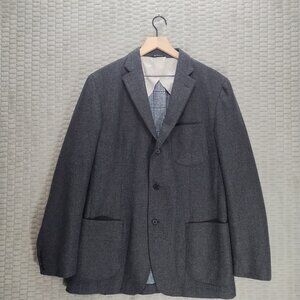 Maurizio Baldassari San Marco Gray Wool/Cashmere Patch Pocket Blazer-Sz 54L